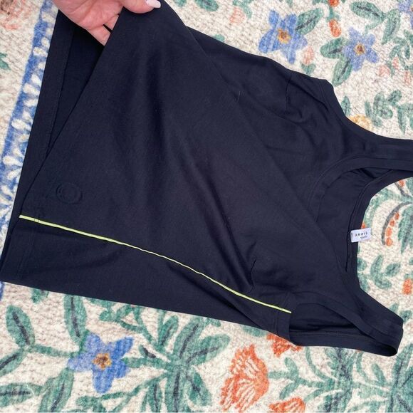 Akris Punto Black Cotton Tank Top Knit Size 6 Minimalist - Picture 8 of 9